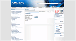 Desktop Screenshot of maneko.cz