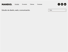 Tablet Screenshot of maneko.es
